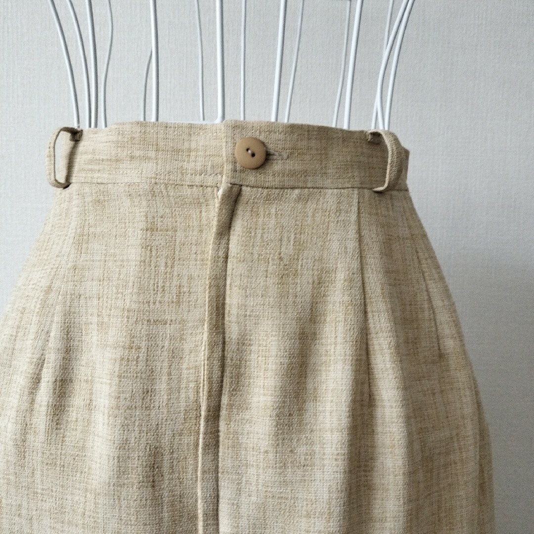 【送料無料】pigeonry ベージュ系 ナロースカート 膝丈 ロング 春夏物 レディースのスカート(ひざ丈スカート)の商品写真