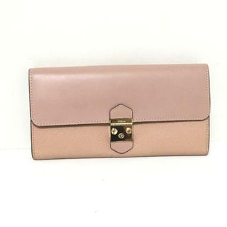 フルラ(Furla)のFURLA(フルラ) 長財布 メトロポリス ピンクベージュ レザー(財布)