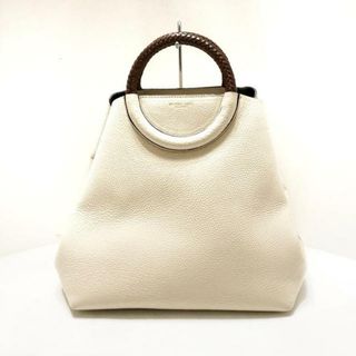 マイケルコース(Michael Kors)のMICHAEL KORS(マイケルコース) トートバッグ - アイボリー×ダークブラウン 編み込みハンドル レザー(トートバッグ)