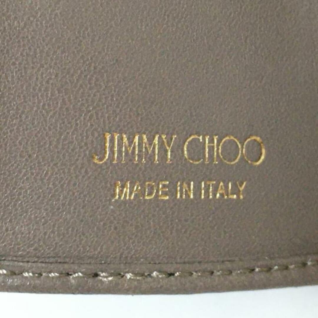 JIMMY CHOO(ジミーチュウ)のJIMMY CHOO(ジミーチュウ) 3つ折り財布 - グレーベージュ スタッズ/スター(星) レザー レディースのファッション小物(財布)の商品写真