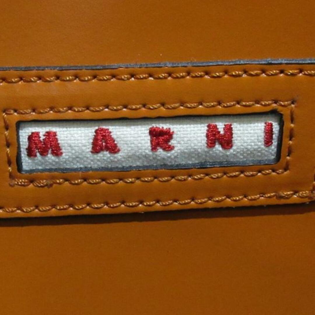 Marni(マルニ)のMARNI(マルニ) トートバッグ ミュゼオ オレンジ×ブラウン×ブルー レザー レディースのバッグ(トートバッグ)の商品写真