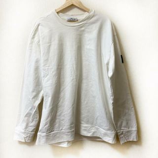 ストーンアイランド(STONE ISLAND)のSTONE ISLAND(ストーンアイランド) 長袖Tシャツ サイズXL メンズ - 白(Tシャツ/カットソー(七分/長袖))