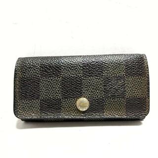 ルイヴィトン(LOUIS VUITTON)のLOUIS VUITTON(ルイヴィトン) キーケース ダミエ ミュルティクレ4 N62631 エベヌ ダミエキャンバス(キーケース)