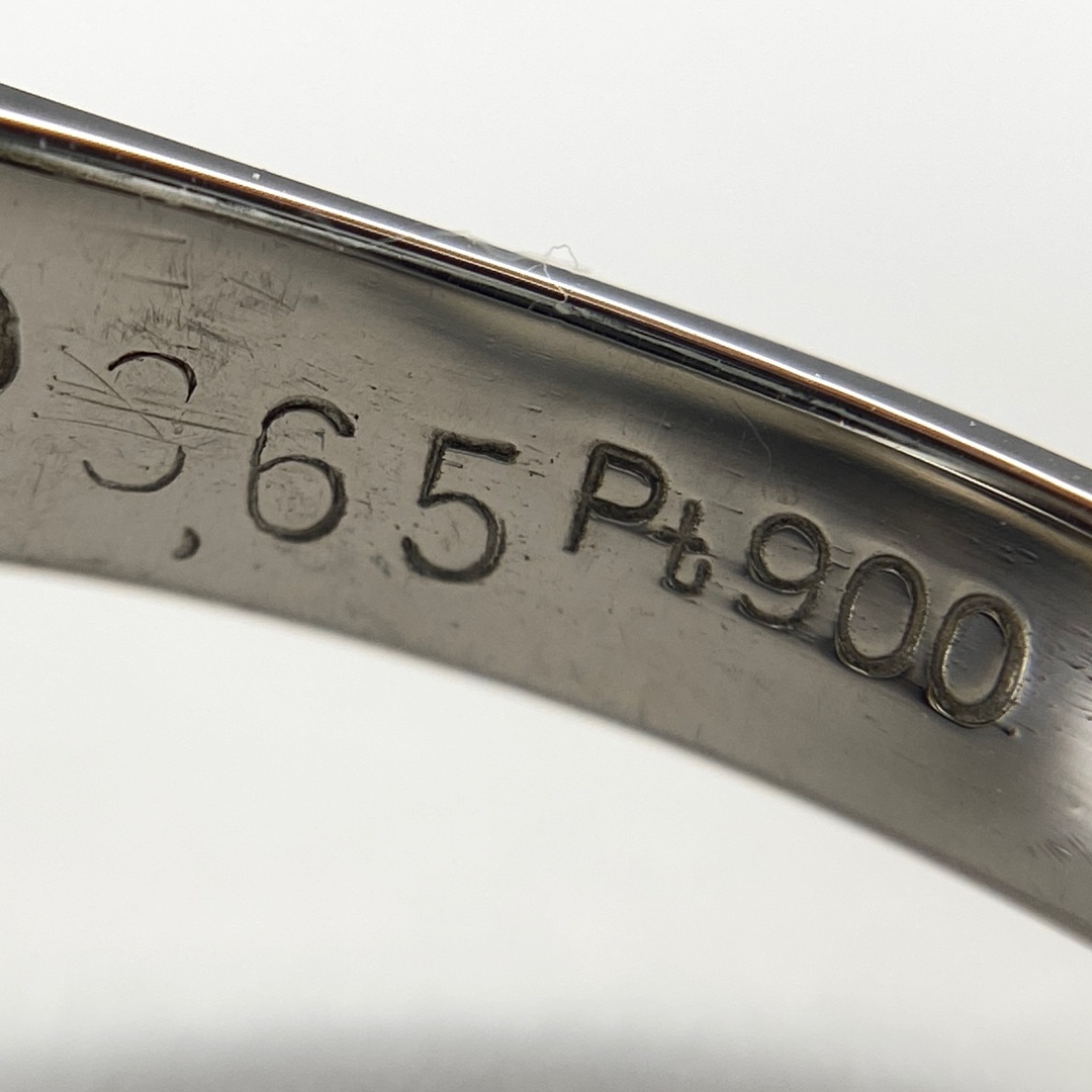 ブラックオパール デザインリング 12.5号 Pt900 【中古】 レディースのアクセサリー(リング(指輪))の商品写真