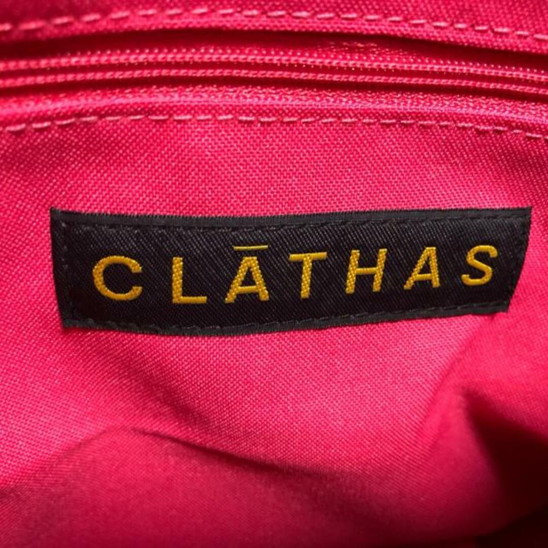 CLATHAS(クレイサス)のCLATHAS(クレイサス) ハンドバッグ美品  - 黒×ピンク キルティング ナイロン レディースのバッグ(ハンドバッグ)の商品写真