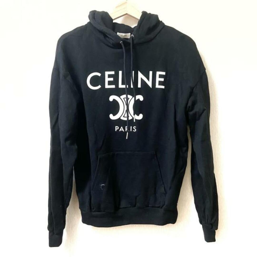 CELINE(セリーヌ) パーカー サイズM レディース - 黒×白 長袖