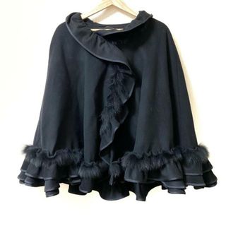 トゥービーシック(TO BE CHIC)のTO BE CHIC(トゥービーシック) ポンチョ レディース美品  - 黒 春/秋(ポンチョ)