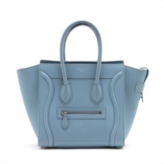 セリーヌ(celine)のセリーヌ  レザー  ブルー レディース ハンドバッグ(ハンドバッグ)