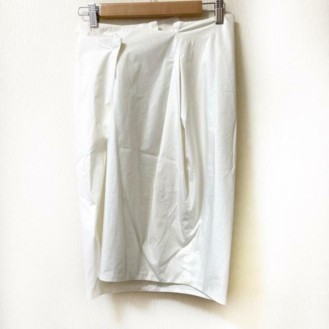 JILSANDER(ジルサンダー) スカート サイズ34 XS レディース - 白 ひざ丈