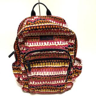 ヴェラブラッドリー(Vera Bradley)のVera Bradley(ベラブラッドリー) リュックサック美品  - ピンク×オレンジ×マルチ ナイロン(リュック/バックパック)