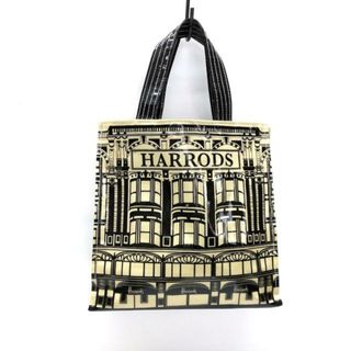 ハロッズ(Harrods)のHARRODS(ハロッズ) トートバッグ美品  - アイボリー×黒 コーティングキャンバス(トートバッグ)