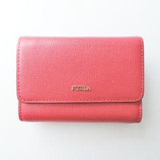 フルラ(Furla)のFURLA(フルラ) 3つ折り財布 - レッド レザー(財布)