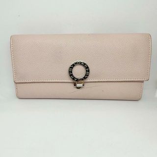 ブルガリ(BVLGARI)のBVLGARI(ブルガリ) 長財布 ブルガリブルガリ ライトピンク×シルバー レザー(財布)