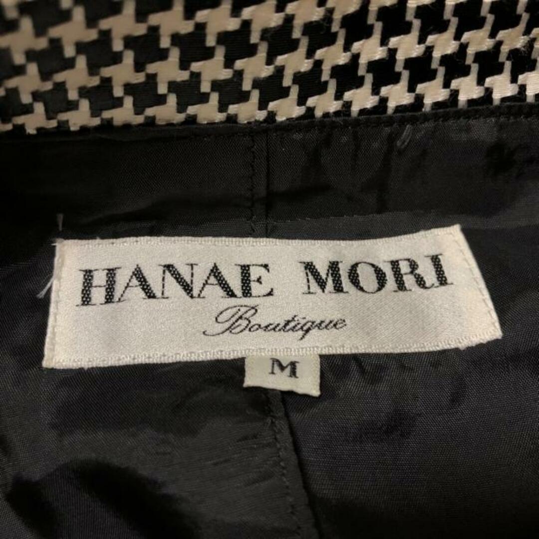 HANAE MORI(ハナエモリ)のHANAE MORI(ハナエモリ) コート サイズM レディース - 黒×白 長袖/春/秋 レディースのジャケット/アウター(その他)の商品写真