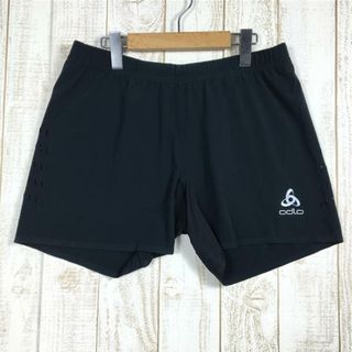 MENs S  オドロ ゼロウェイト ショーツ Zero Weight Shorts ランニングパンツ ODLO 322082 ブラック系(その他)