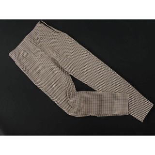 ザラ(ZARA)のZARA ザラ チャック スキニー パンツ sizeS/白ｘ茶 ■◇ レディース(スキニーパンツ)