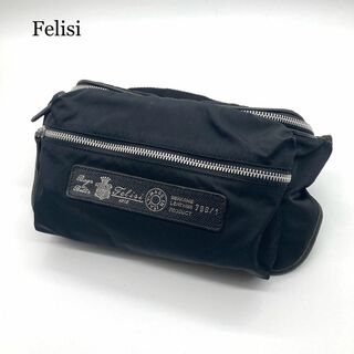 フェリージ(Felisi)の【極美品】Felisi フェリージ ボディバッグ ブラック 799/1 ウエスト(ウエストポーチ)