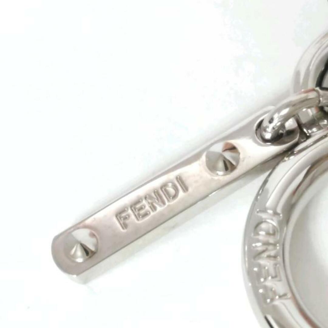 FENDI(フェンディ)のFENDI(フェンディ) キーホルダー(チャーム)美品  バッグバグズ 黒×オレンジ×マルチ レザー×ファー×金属素材 レディースのファッション小物(キーホルダー)の商品写真