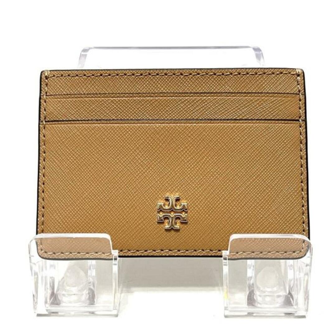 Tory Burch(トリーバーチ)のTORY BURCH(トリーバーチ) カードケース美品  - ライトブラウン レザー レディースのファッション小物(名刺入れ/定期入れ)の商品写真