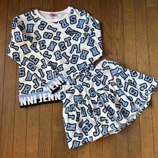 ジェニィ(JENNI)のJENNI セットアップ 140 長袖トレーナー キュロット セット スカート(Tシャツ/カットソー)