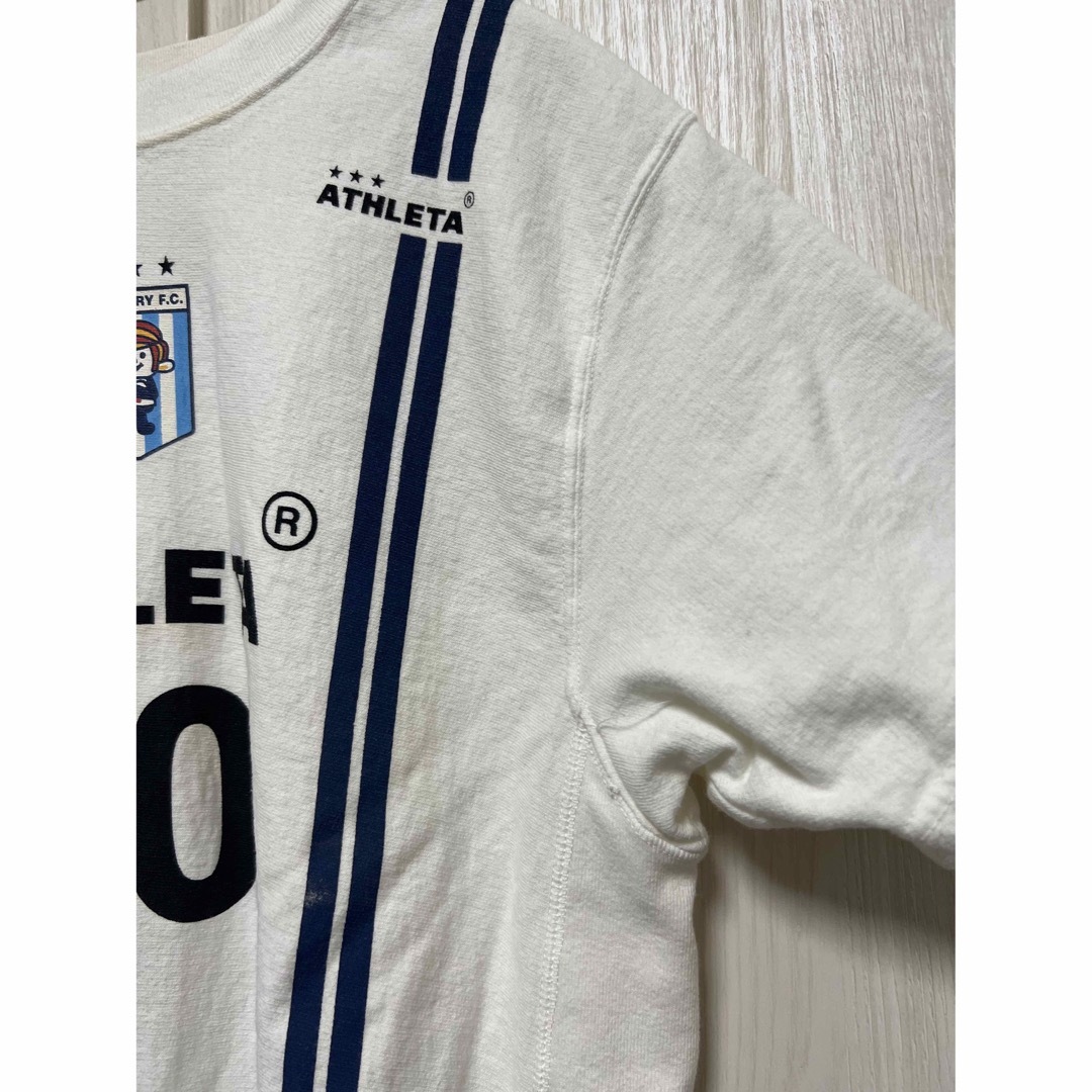 LAUNDRY(ランドリー)のLAUNDRY ランドリー アスレタ トレーナー スウェット 半袖 ホワイト S レディースのトップス(Tシャツ(半袖/袖なし))の商品写真