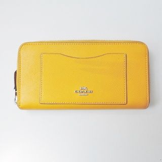 コーチ(COACH)のCOACH(コーチ) 長財布 - F54007 ダークイエロー レザー(財布)