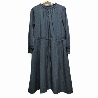 UNITED ARROWS - UNITED ARROWS(ユナイテッドアローズ) ワンピース レディース新品同様  - ダークグリーン×オレンジ×マルチ 長袖/ロング