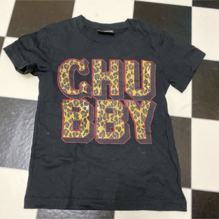 チャビーギャング(CHUBBYGANG)のチャビーギャング 120 Tシャツ ヒョウ柄 ロゴ(Tシャツ/カットソー)