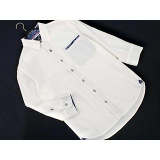 ビームス(BEAMS)のBEAMS HEART ビームスハート リネン混 7分袖 シャツ sizeS/白 ■◇ メンズ(シャツ)