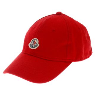 MONCLER モンクレール 19AW BERRETTO BASEBALL ワッペンロゴ 6パネルキャップ ベースボール キャップ 帽子 レッド E19540012105 04863