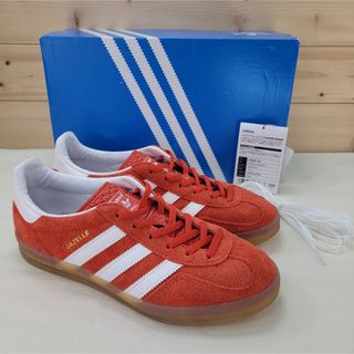 アディダス(adidas)のアディダス ガゼル インドア ボールドオレンジ/ガム 25㎝(スニーカー)