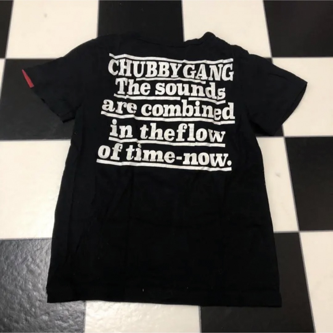 CHUBBYGANG(チャビーギャング)のチャビーギャング 120 Tシャツ メガネ風 黒 キッズ/ベビー/マタニティのキッズ服男の子用(90cm~)(Tシャツ/カットソー)の商品写真