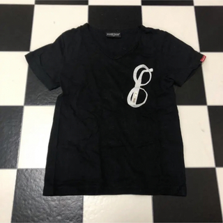 チャビーギャング(CHUBBYGANG)のチャビーギャング 120 Tシャツ メガネ風 黒(Tシャツ/カットソー)