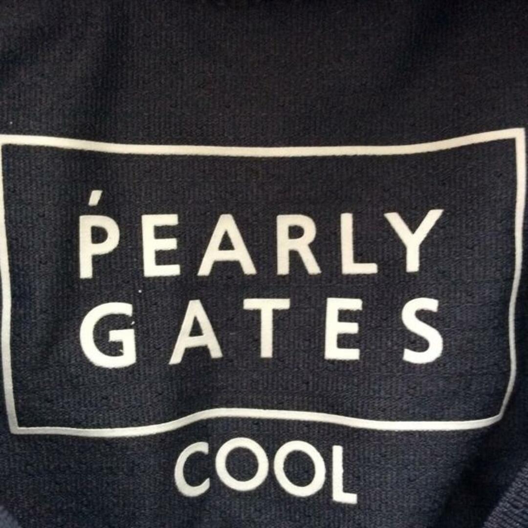 PEARLY GATES(パーリーゲイツ)のPEARLY GATES(パーリーゲイツ) 長袖Tシャツ サイズ3 L メンズ - 黒×白 ハイネック メンズのトップス(Tシャツ/カットソー(七分/長袖))の商品写真