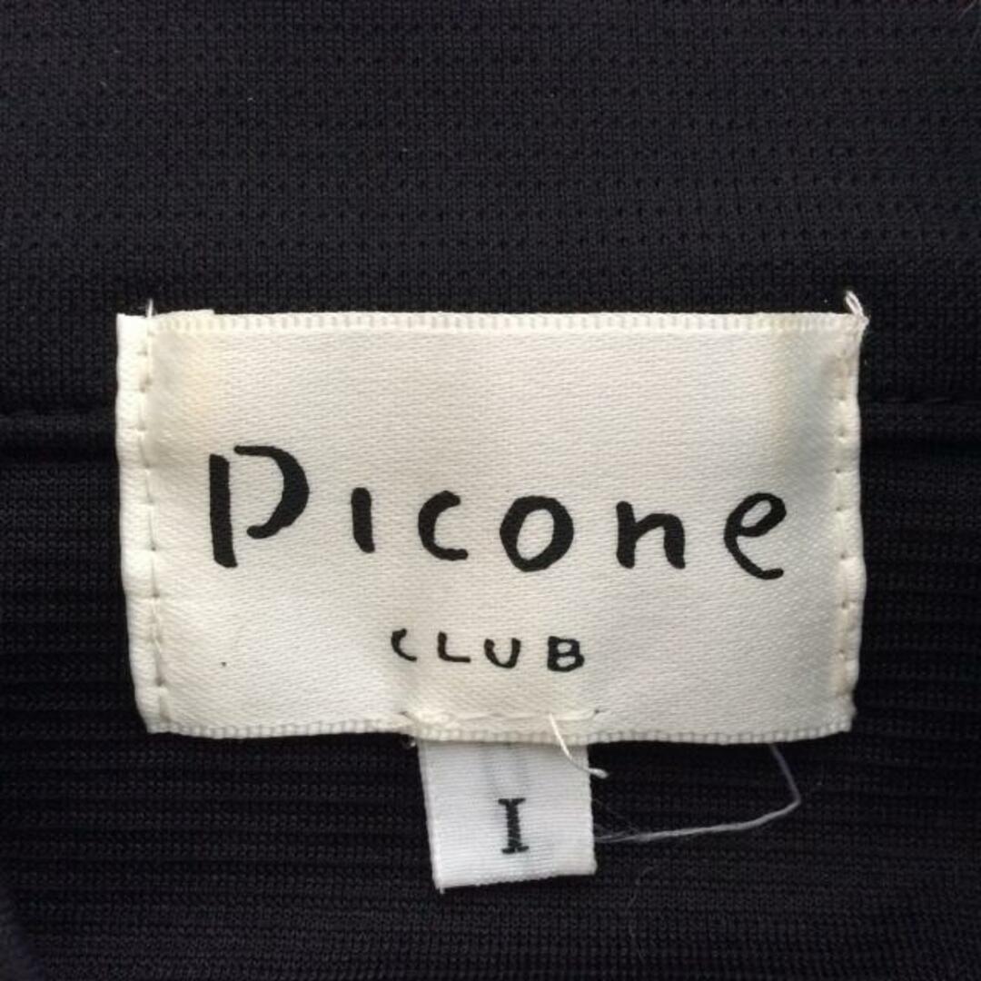 PICONE(ピッコーネ) 半袖ポロシャツ サイズ1 S レディース - 黒×レッド×マルチ CLUB レディースのトップス(ポロシャツ)の商品写真