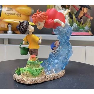 ジブリ崖の上のポニョ 宗介 ポニョ フィギュア PVC製品 ガレージ ジブリ崖の上のポニョ 宗介 ポニョ フィギュア PVC製品 ガレージ