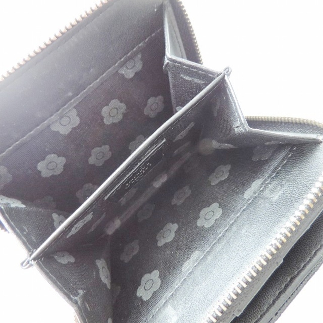 MARY QUANT - MARY QUANT(マリークワント) 2つ折り財布 - 黒 ハート MARY QUANT - MARY QUANT(マリークワント) 2つ折り財布 - 黒 ハート
