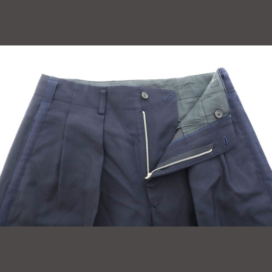 Yohji Yamamoto(ヨウジヤマモト)のヨウジヤマモト ワイズ フォー メン サイド ライン パンツ L 紺 ネイビー● メンズのパンツ(スラックス)の商品写真