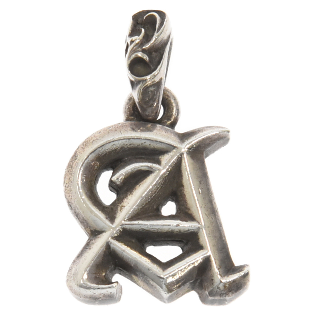 安い買う CHROME HEARTS クロムハーツ STACK ALPHABET/アルファベットスタックチャーム Aイニシャル シルバーネックレストップ