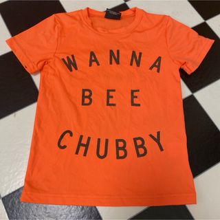 チャビーギャング(CHUBBYGANG)のチャビーギャング 120 Tシャツ オレンジ ロゴ(Tシャツ/カットソー)