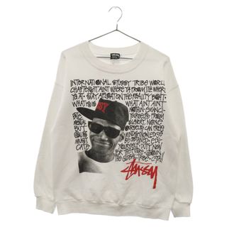 ステューシー(STUSSY)のSTUSSY ステューシー 80S OLD VINTAGE MIKE MILLER マイクミラー プリントスウェット トレーナー ホワイト(スウェット)