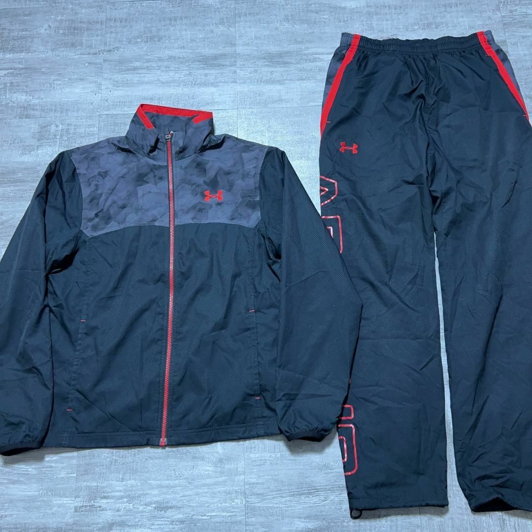 UNDER ARMOUR(アンダーアーマー)のUNDER ARMOUR アンダーアーマー ウィンドブレーカー 上下 セット M メンズのジャケット/アウター(ナイロンジャケット)の商品写真