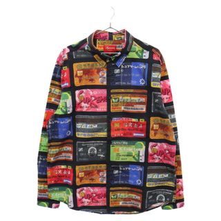 シュプリーム(Supreme)のSUPREME シュプリーム 22SS Credit Cards Shirt クレジットカードシャツ 総柄 長袖シャツ ロングスリーブ マルチカラー(シャツ)