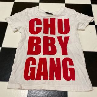 チャビーギャング(CHUBBYGANG)のチャビーギャング 120 Tシャツ 赤 ロゴ(Tシャツ/カットソー)