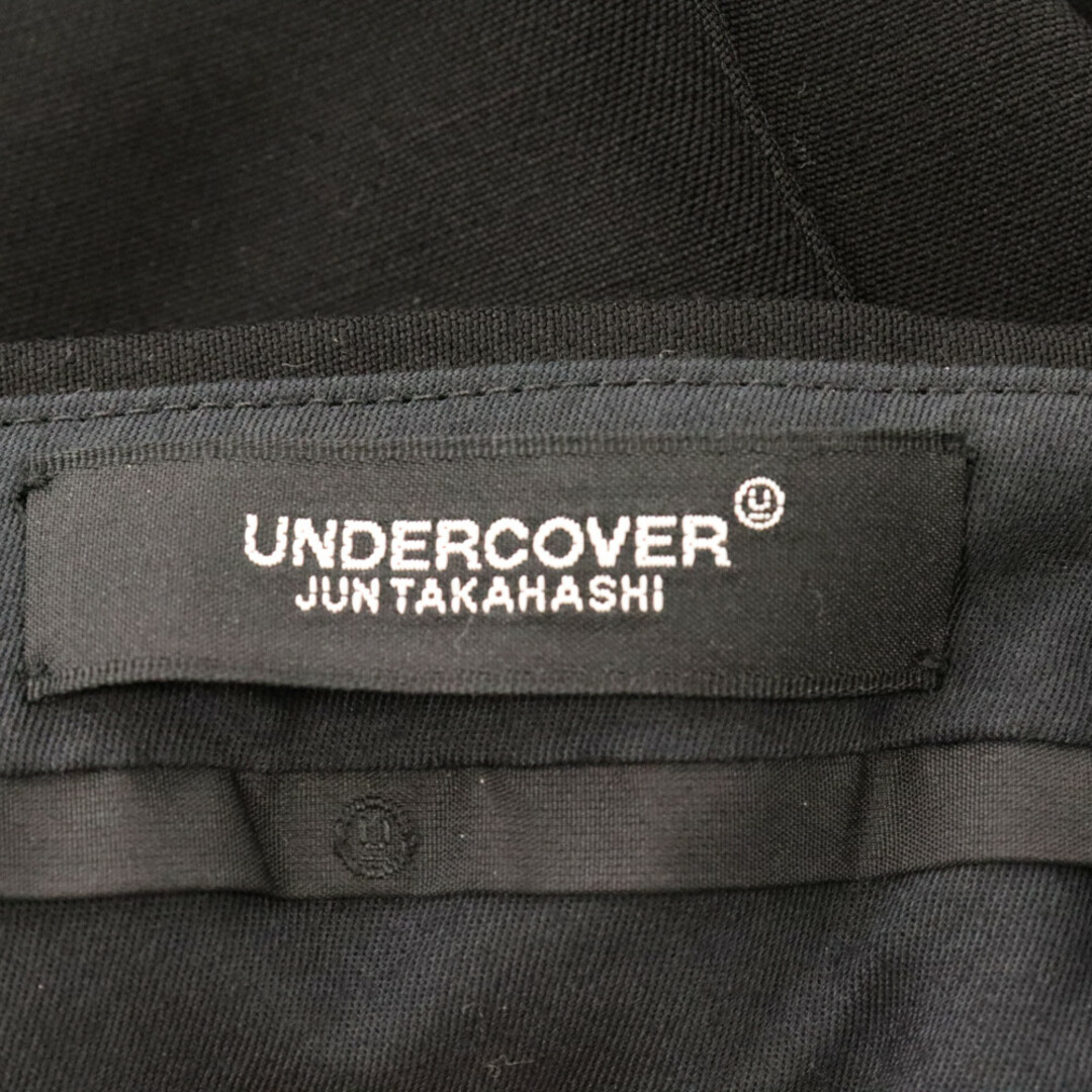 UNDERCOVER(アンダーカバー)のUNDERCOVER アンダーカバー 22AW 後ろ裾ZIP スリムスラックス ロングパンツ UC2B4504 ブラック メンズのパンツ(その他)の商品写真