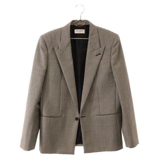 サンローラン(Saint Laurent)のSAINT LAURENT PARIS サンローランパリ vichy taylor jacket ヴィッシーテーラードジャケット 680069 Y1E14 ホワイト(テーラードジャケット)