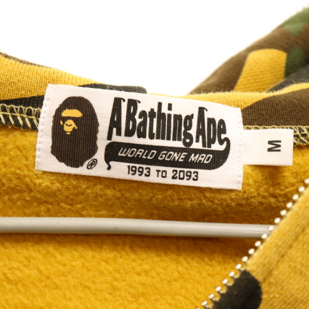 A BATHING APE(アベイシングエイプ)のA BATHING APE アベイシングエイプ Camo Shark Full Zip Hoodieカモ シャークパーカー フルジップパーカー カーキ/グリーン 001ZPJ801009M メンズのトップス(パーカー)の商品写真