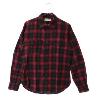 サンローラン(Saint Laurent)のSAINT LAURENT PARIS サンローランパリ 16AW TARTAN PLAID COTTON L/S SHIRT 407723 Y826L タータンチェック長袖シャツ レッド 407723 Y826L(シャツ)