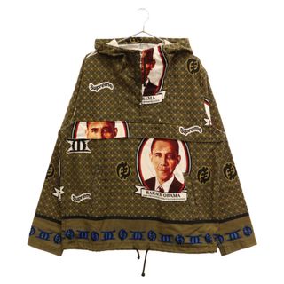 シュプリーム(Supreme)のSUPREME シュプリーム 17SS Obama Anorak Green オバマアノラックハーフジップパーカー マルチ(パーカー)