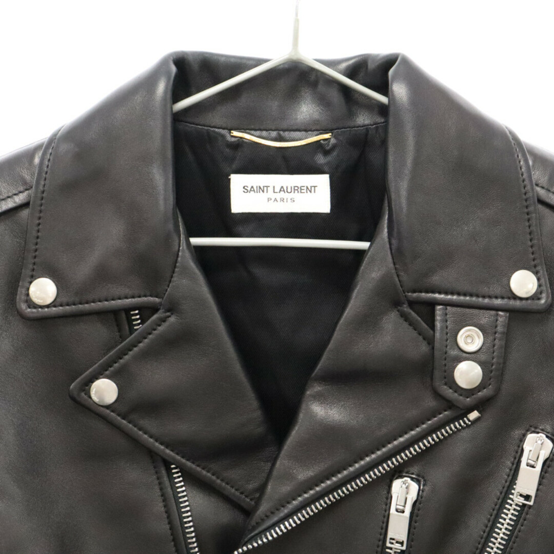 Saint Laurent(サンローラン)のSAINT LAURENT PARIS サンローランパリ 16SS クラシックモーターサイクル ダブルライダースレザージャケット ラムレザー レディース ブラック レディースのジャケット/アウター(ライダースジャケット)の商品写真